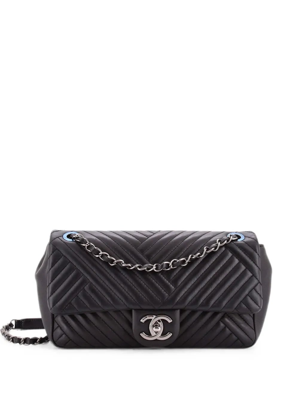 CC Crossing Flap Bag Chevron Lambskin Medium shoulder bag