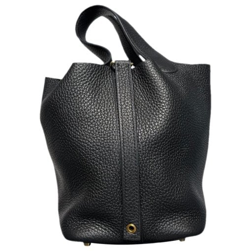 Picotin leather tote