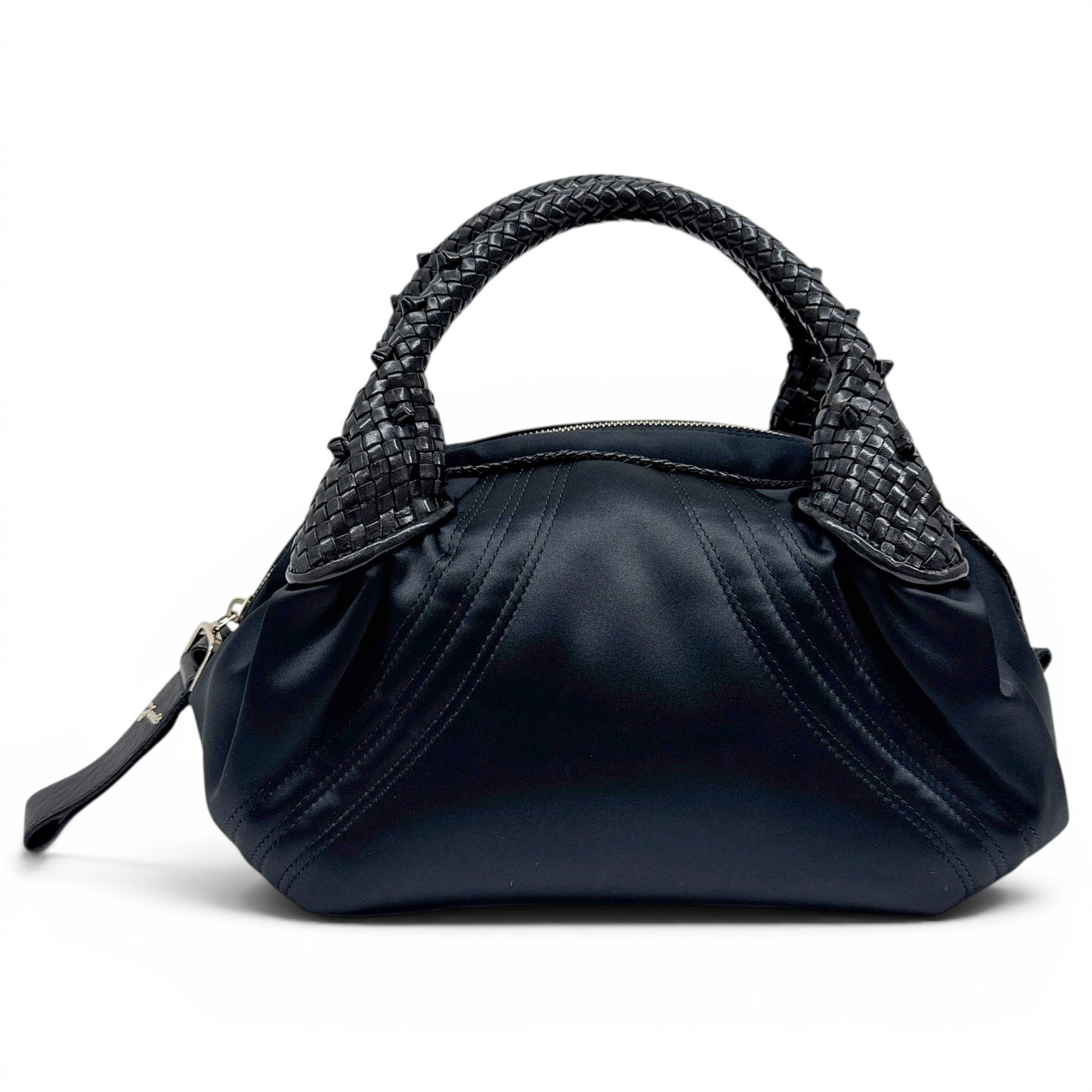 Spy silk handbag