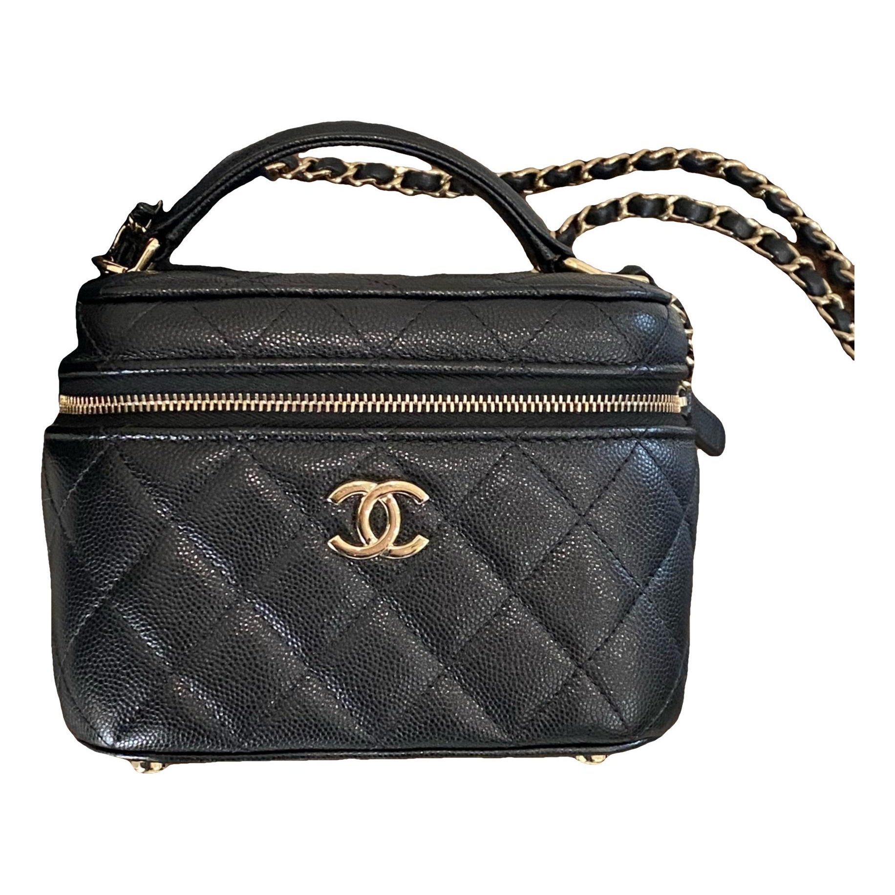 Vanity leather handbag