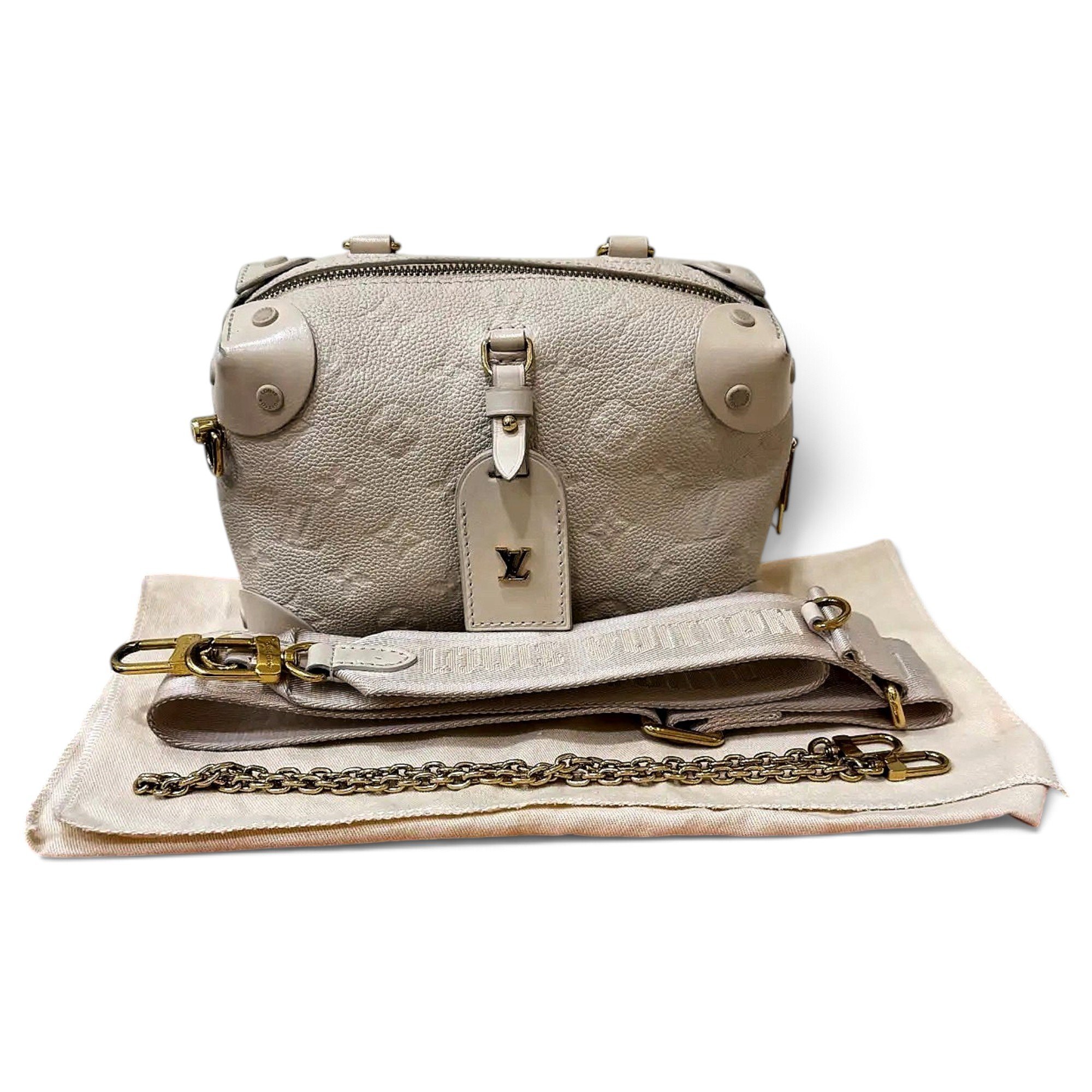 Petite Malle Souple leather crossbody bag