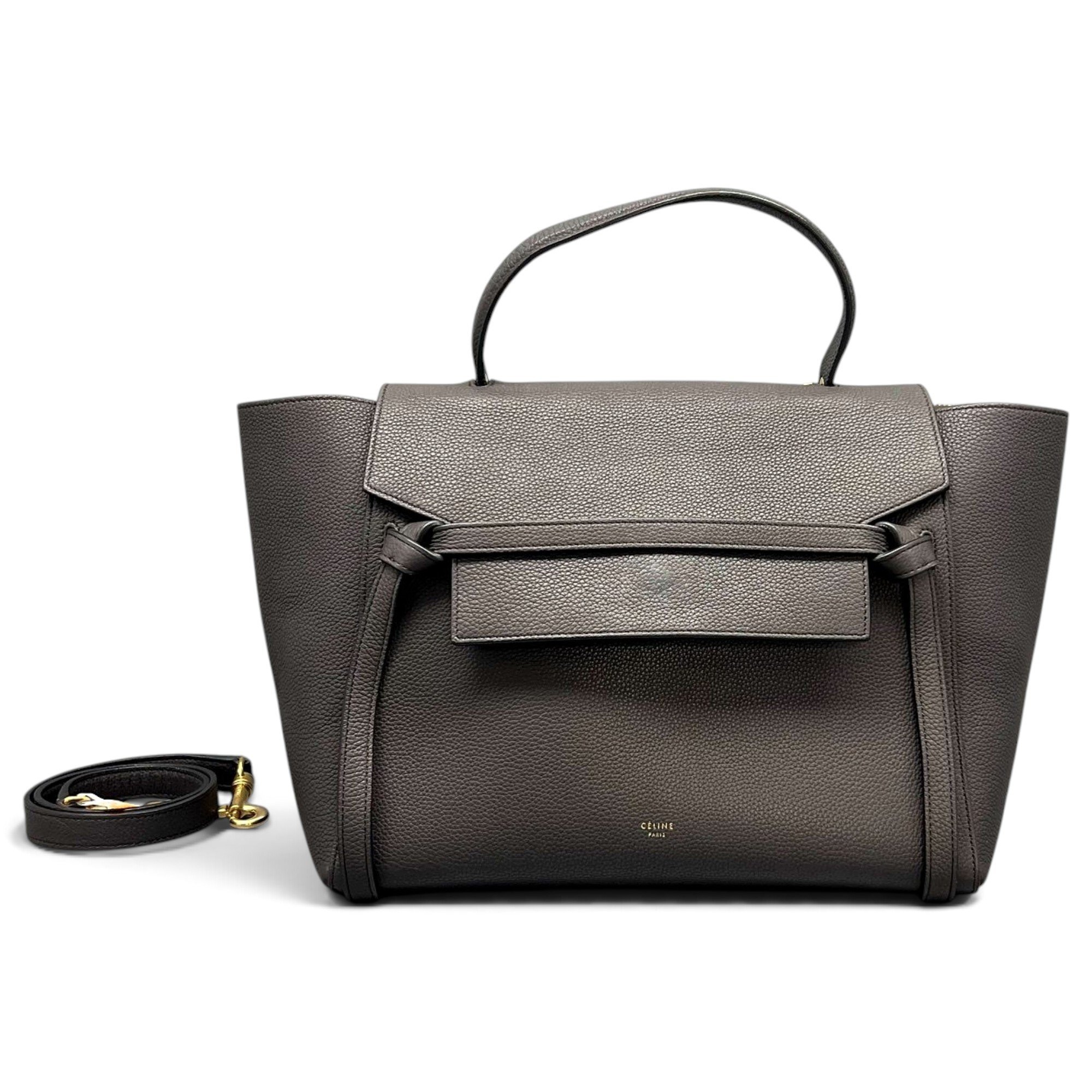 Belt leather handbag