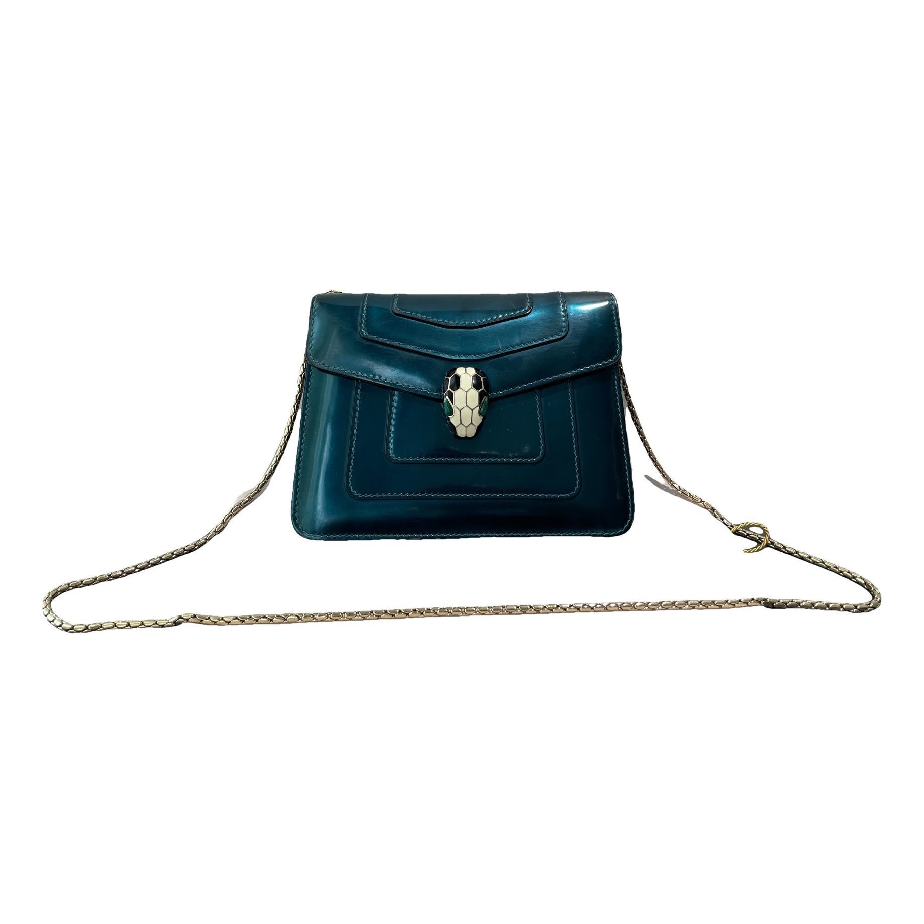 Serpenti leather handbag