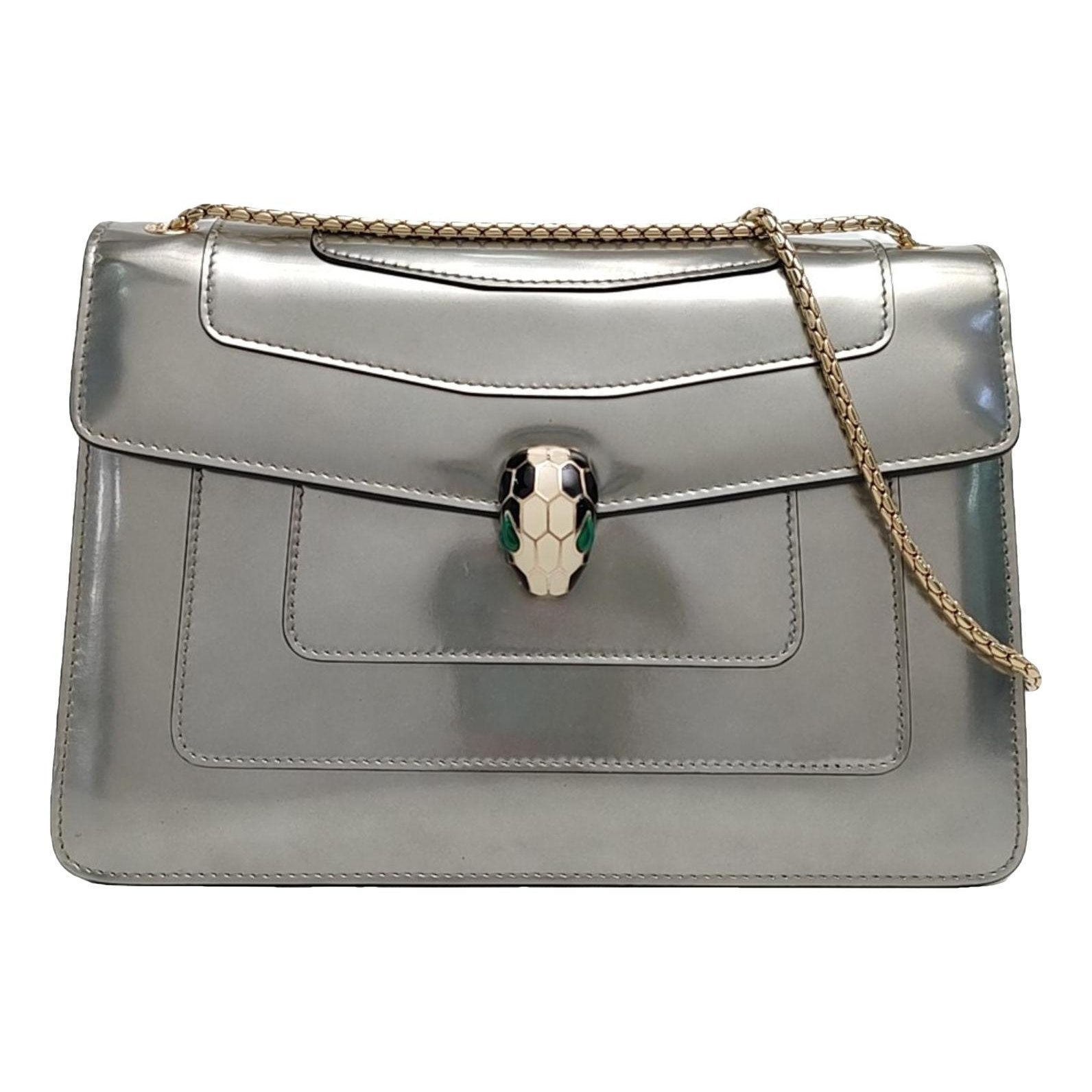 Serpenti patent leather handbag