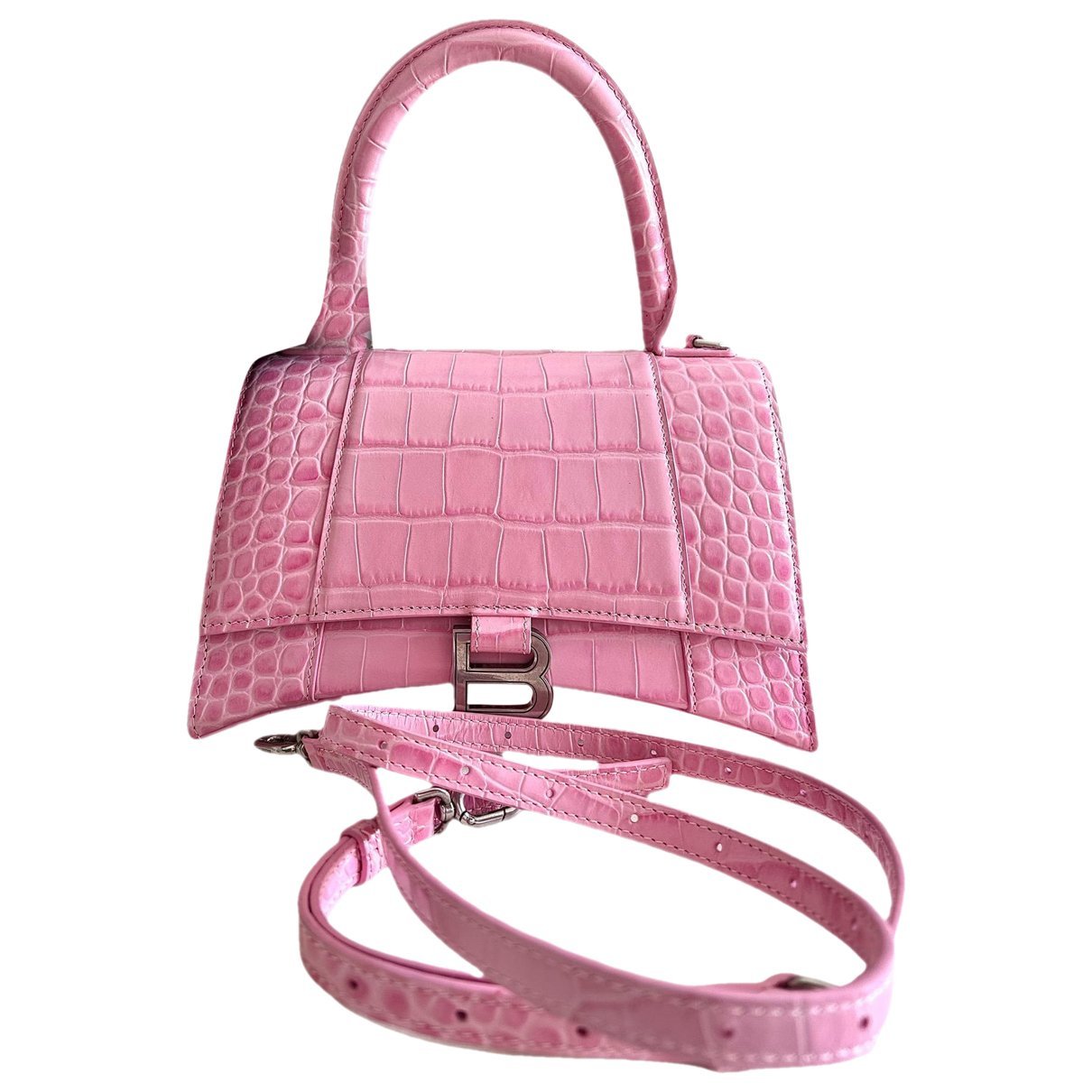 Hourglass pony-style calfskin handbag