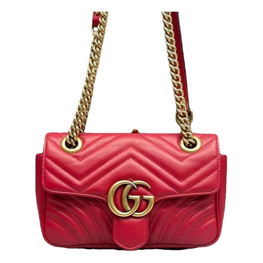 GG Marmont Flap leather handbag