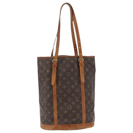 Bucket leather handbag