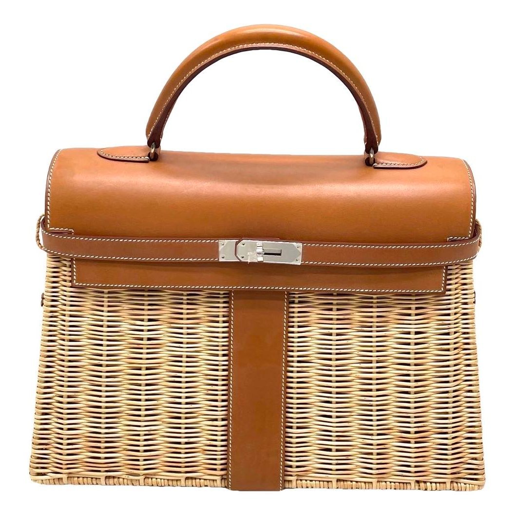Hermes Kelly 35 Handbag Fauve Barenia Leather 2013