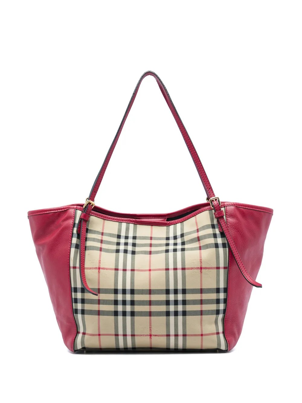 2000-2017 Small Haymarket Check Canvas and Leather Canterbury tote bag