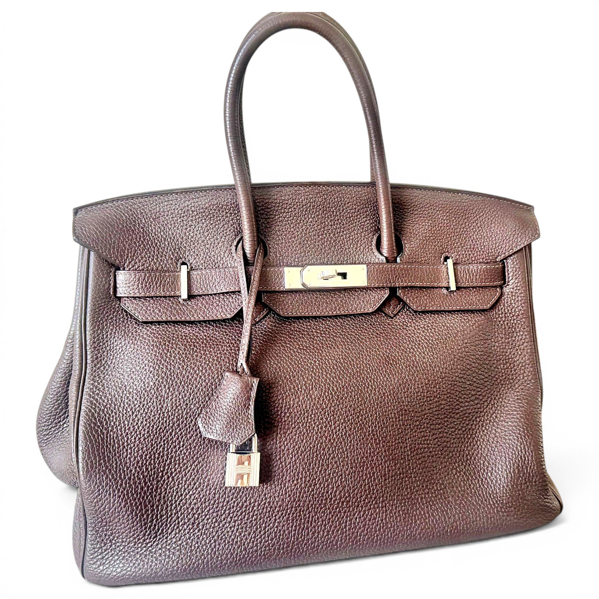 Birkin 35 leather handbag