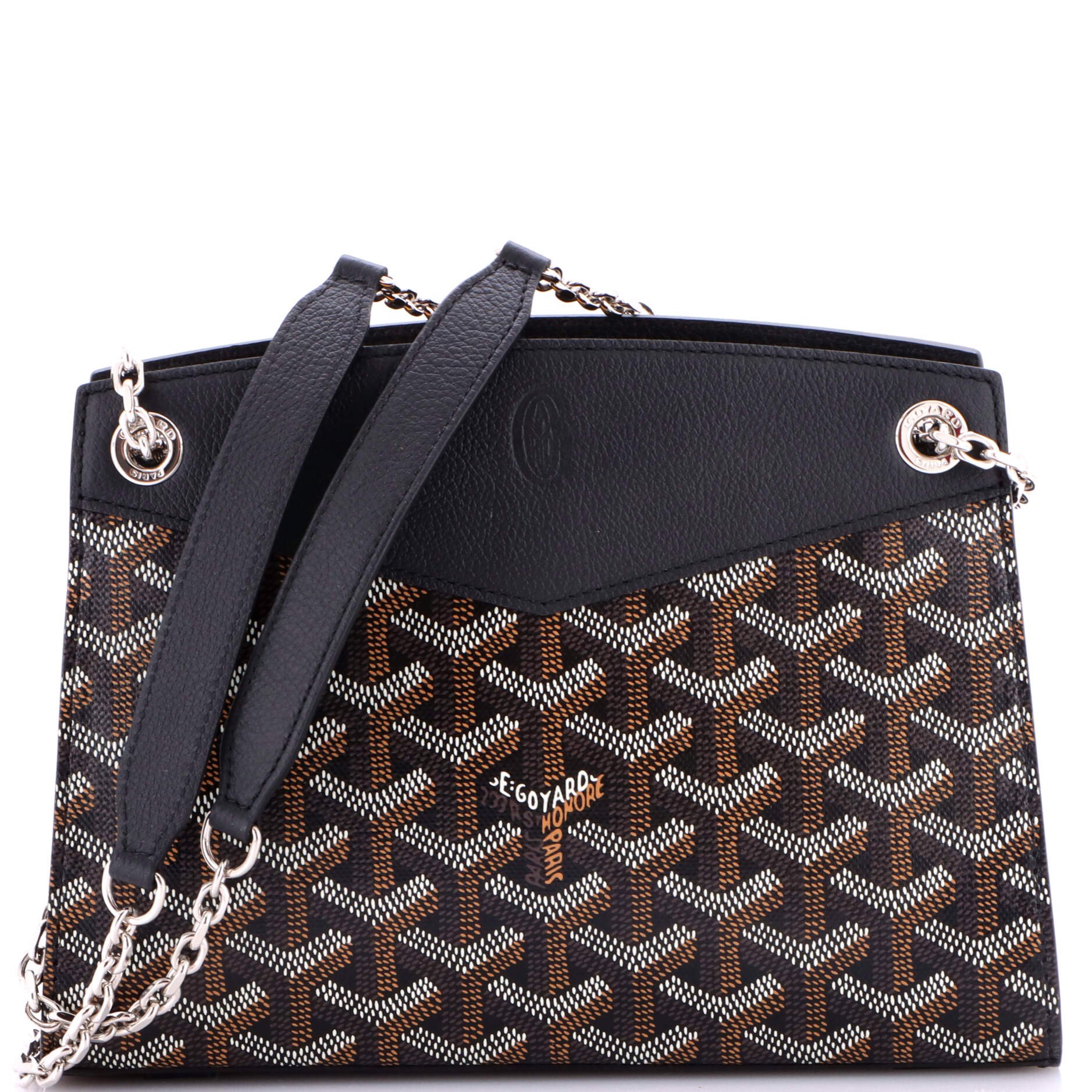 Goyard Structured Rouette Chain Shoulder Bag Coated Canvas Mini