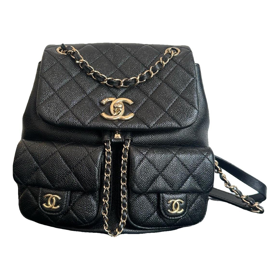 Leather backpack