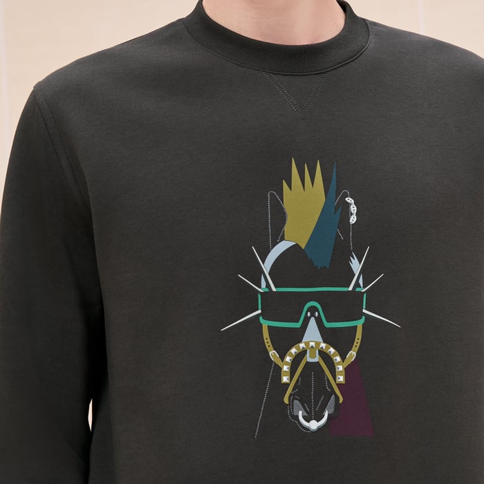 Multicolore "Punk'H" Crewneck Sweater