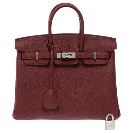 Birkin 25 leather handbag