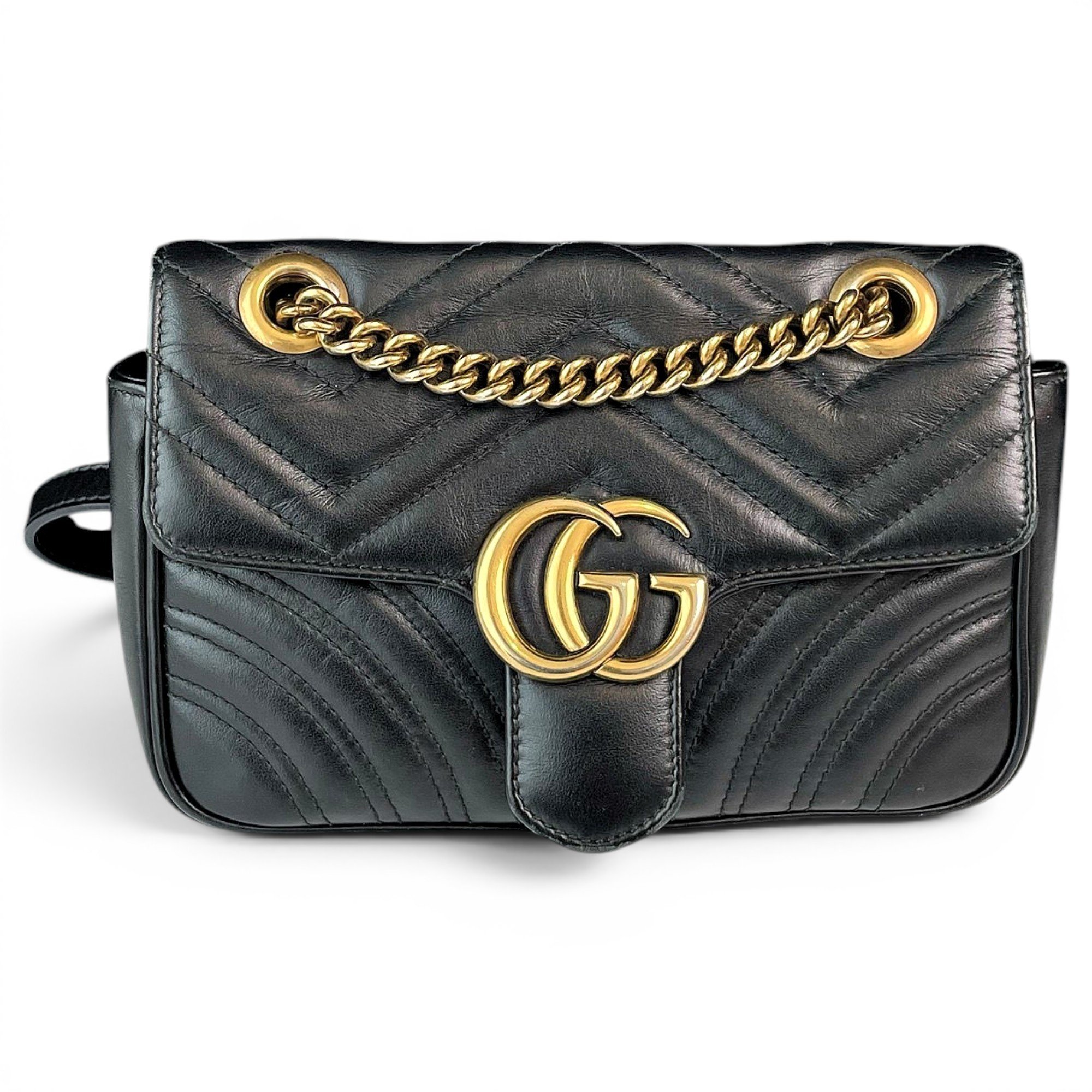 GG Marmont Flap leather handbag