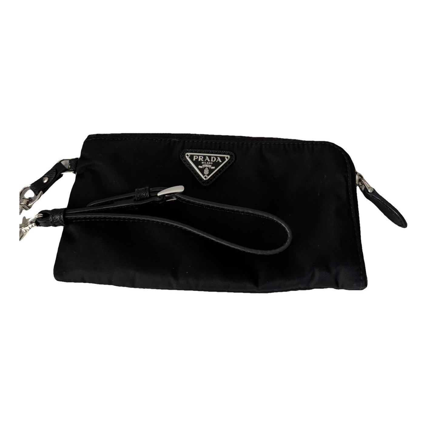 Re-Nylon cloth clutch bag