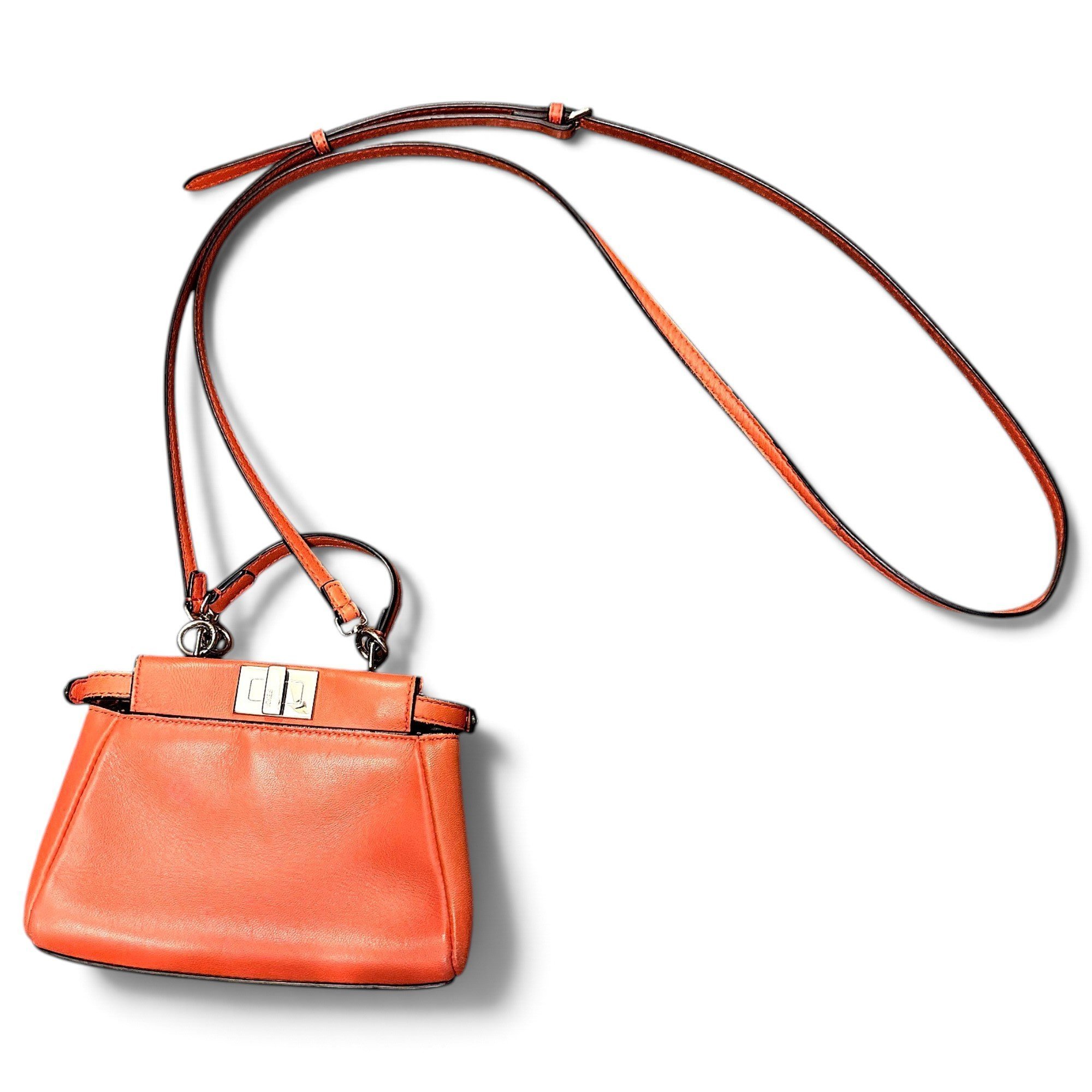Peekaboo leather handbag