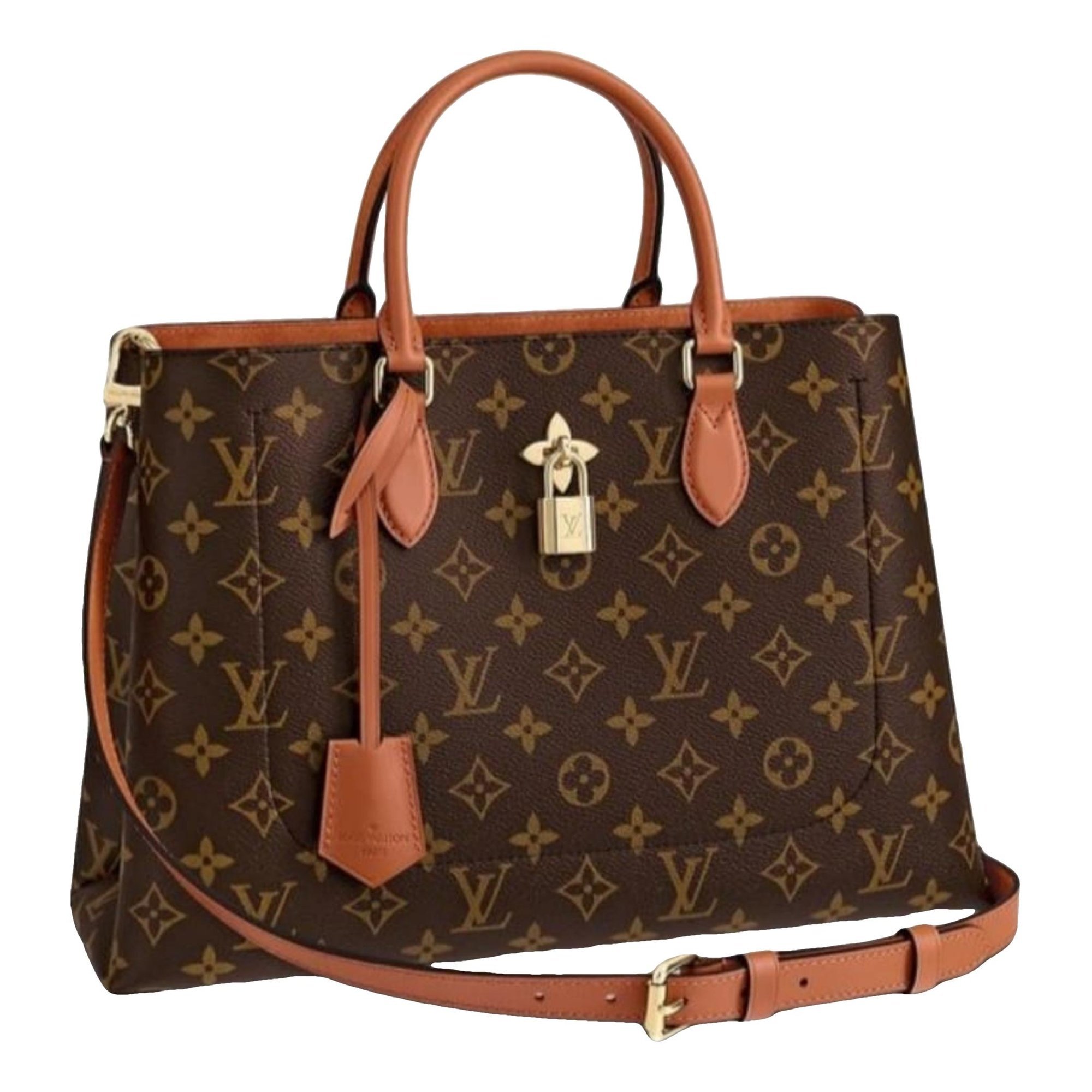 Flower Tote leather tote