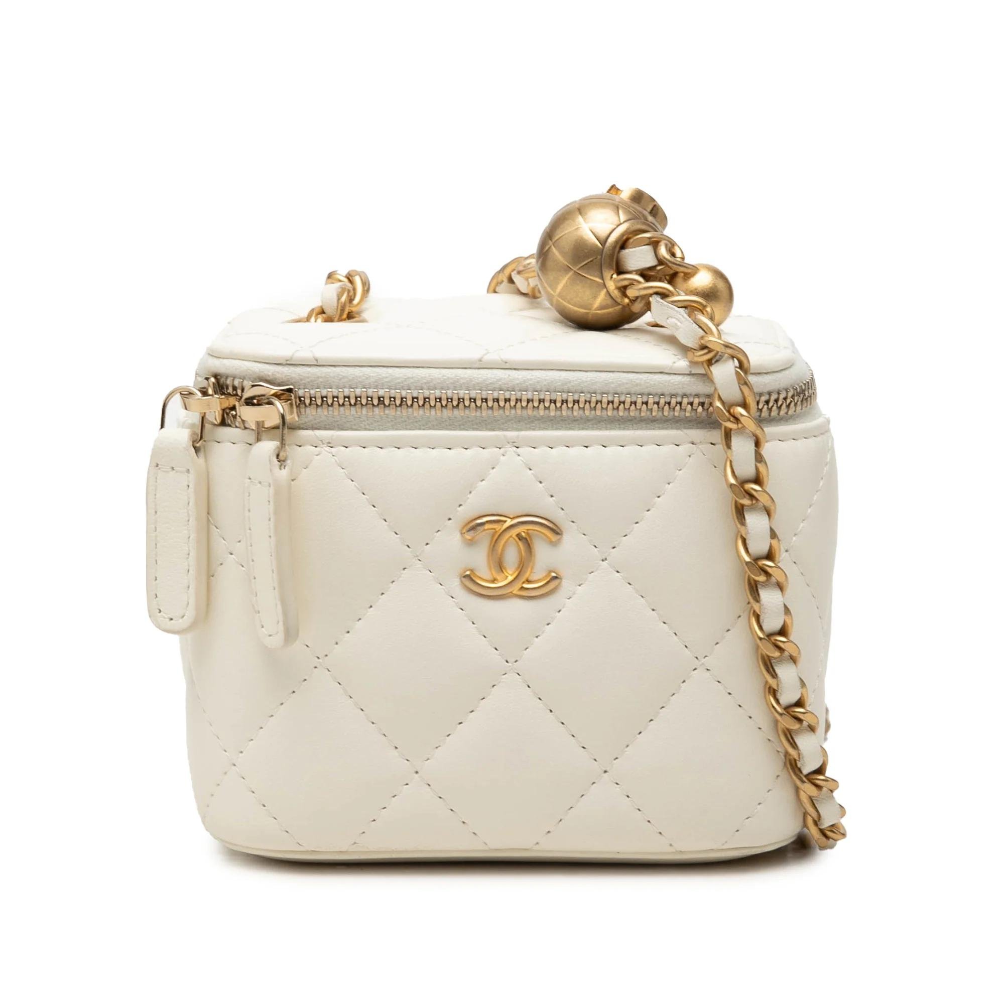 Vanity leather handbag