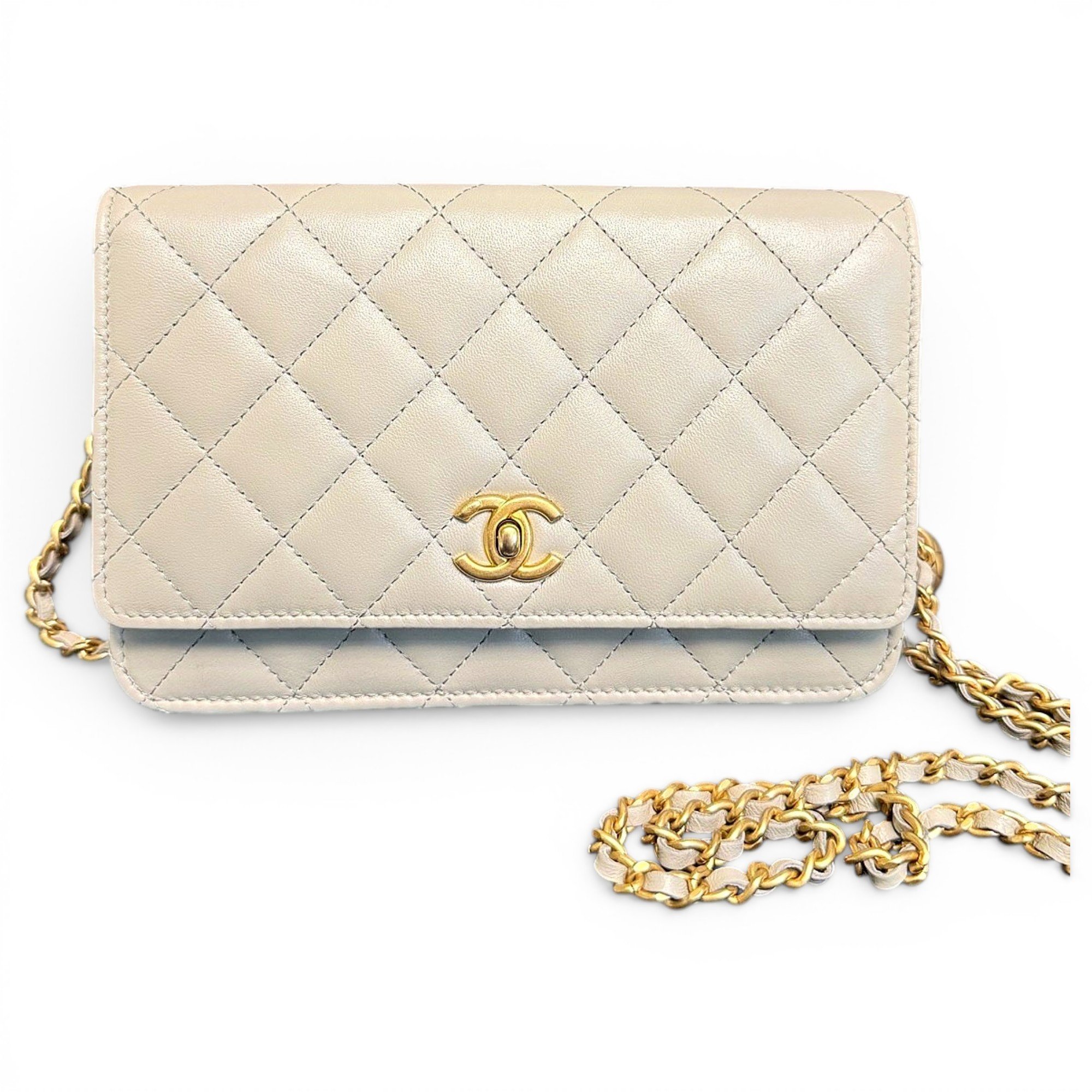 Trendy CC Wallet on Chain leather crossbody bag
