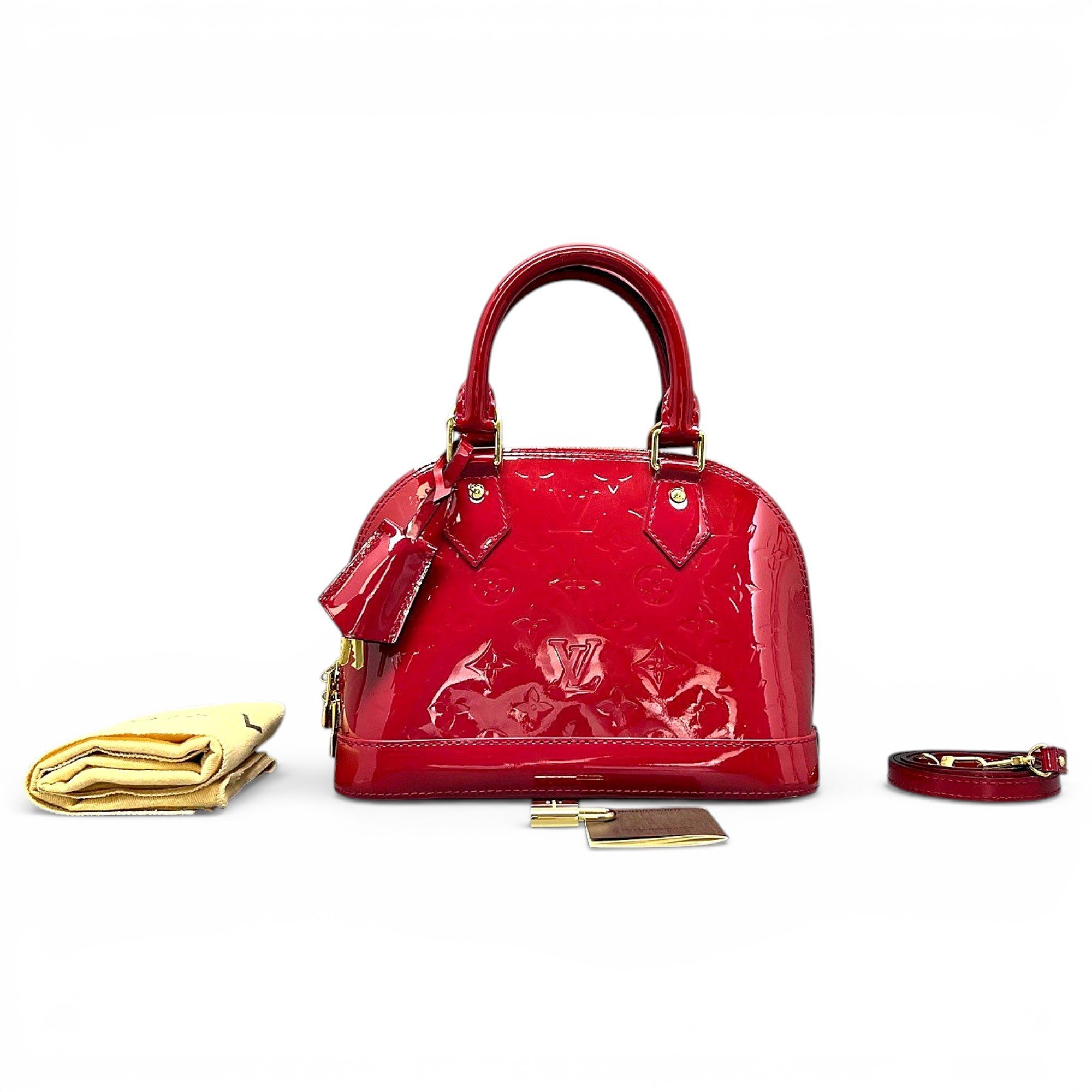 Alma BB patent leather handbag