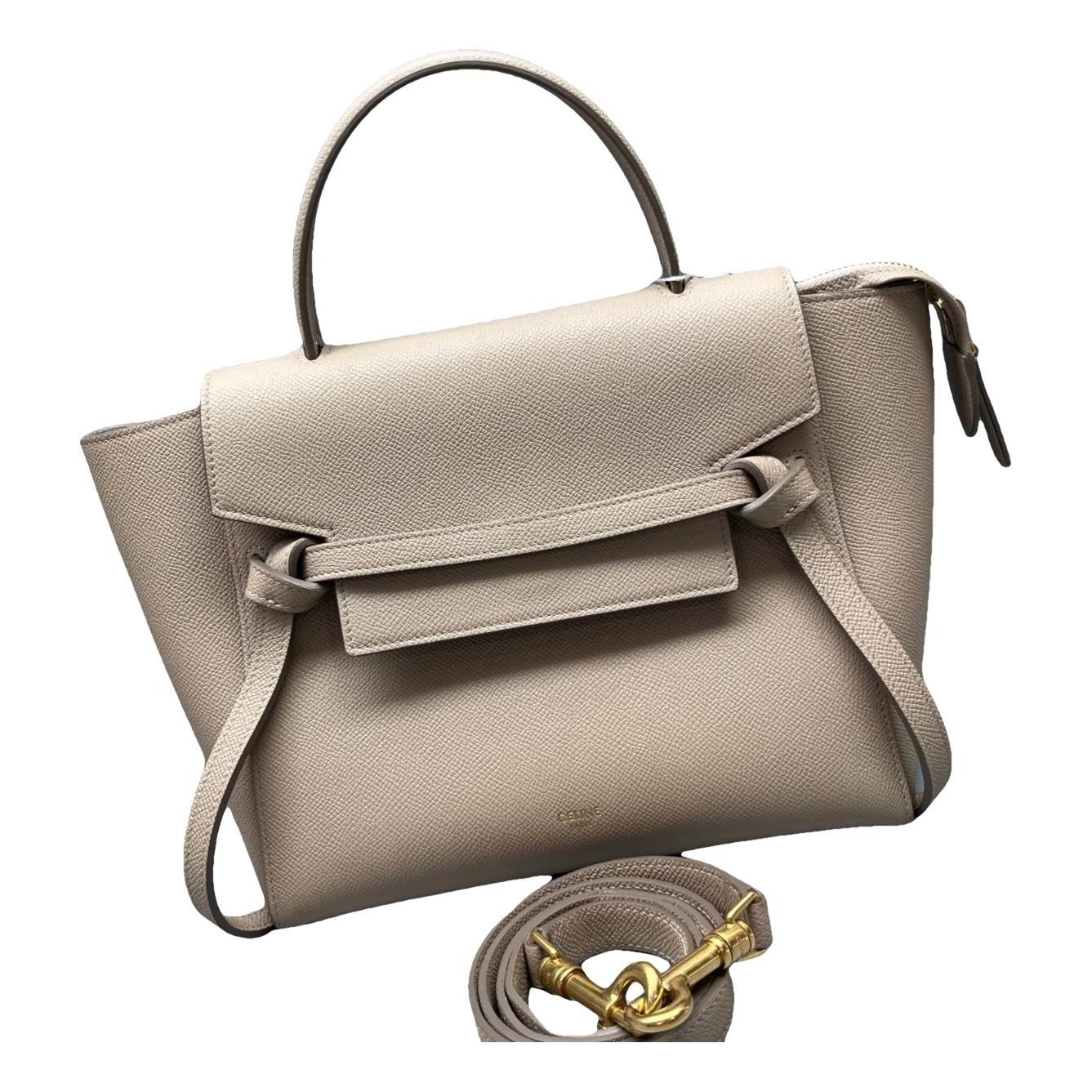 Belt leather handbag