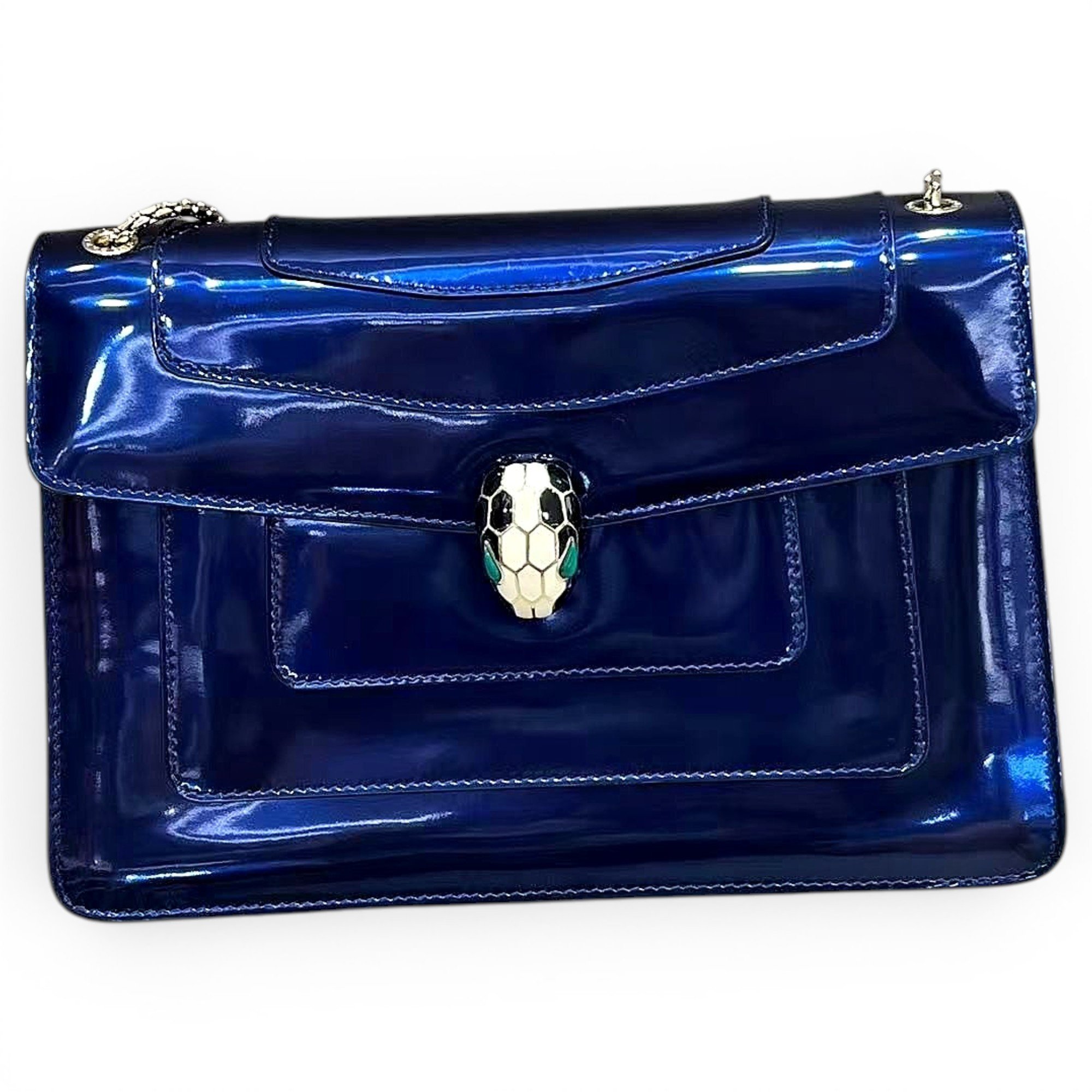 Serpenti leather handbag