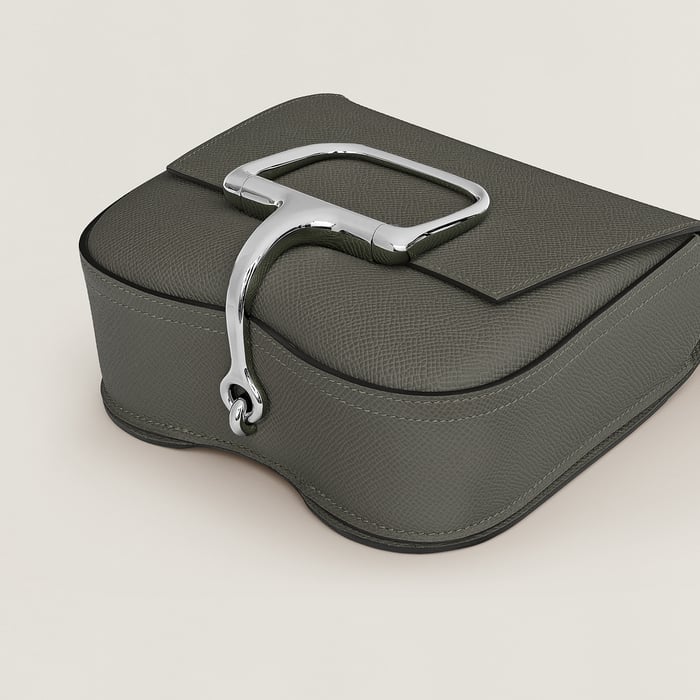 Gris Meyer Hermès Della Cavalleria Mini Bag