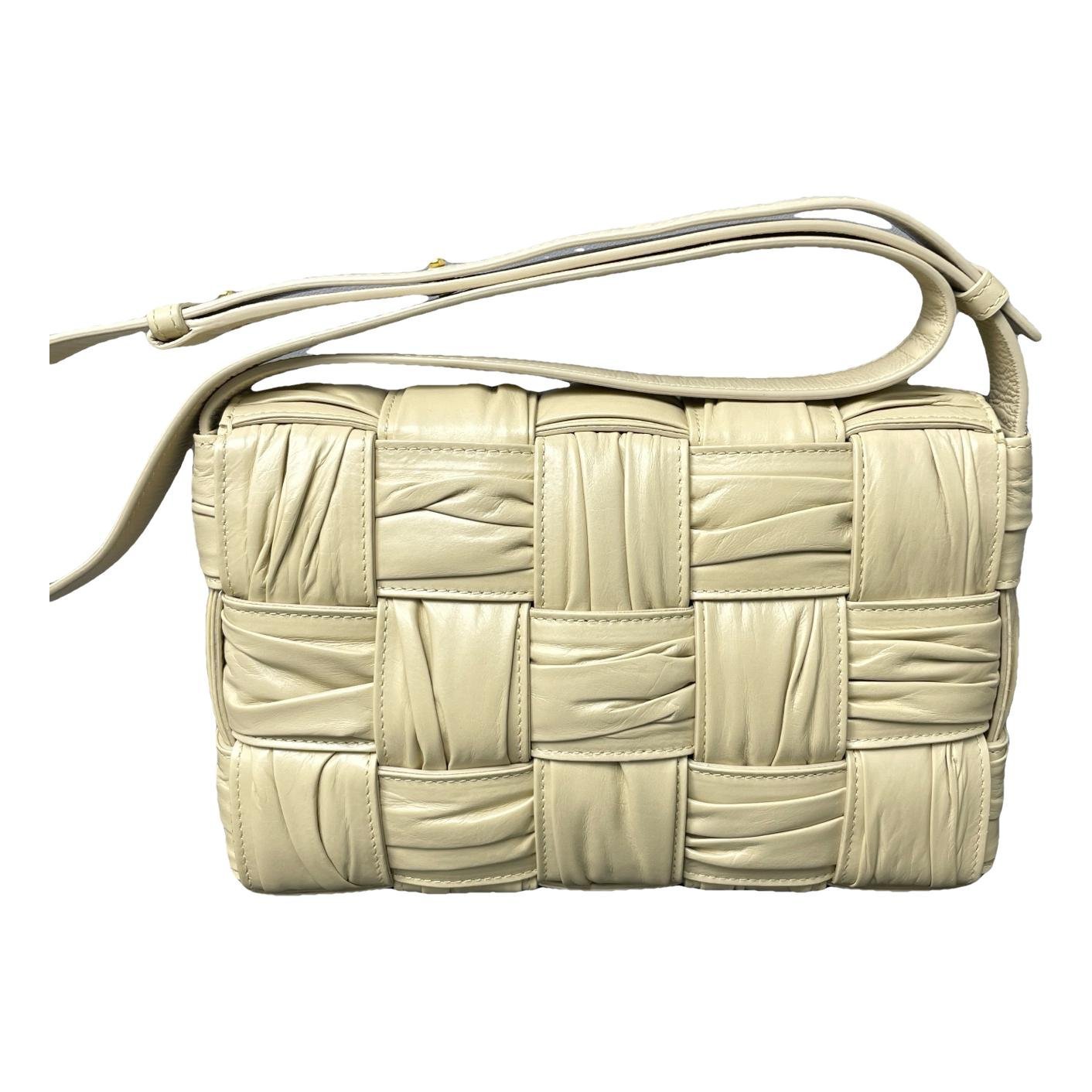 Cassette leather handbag