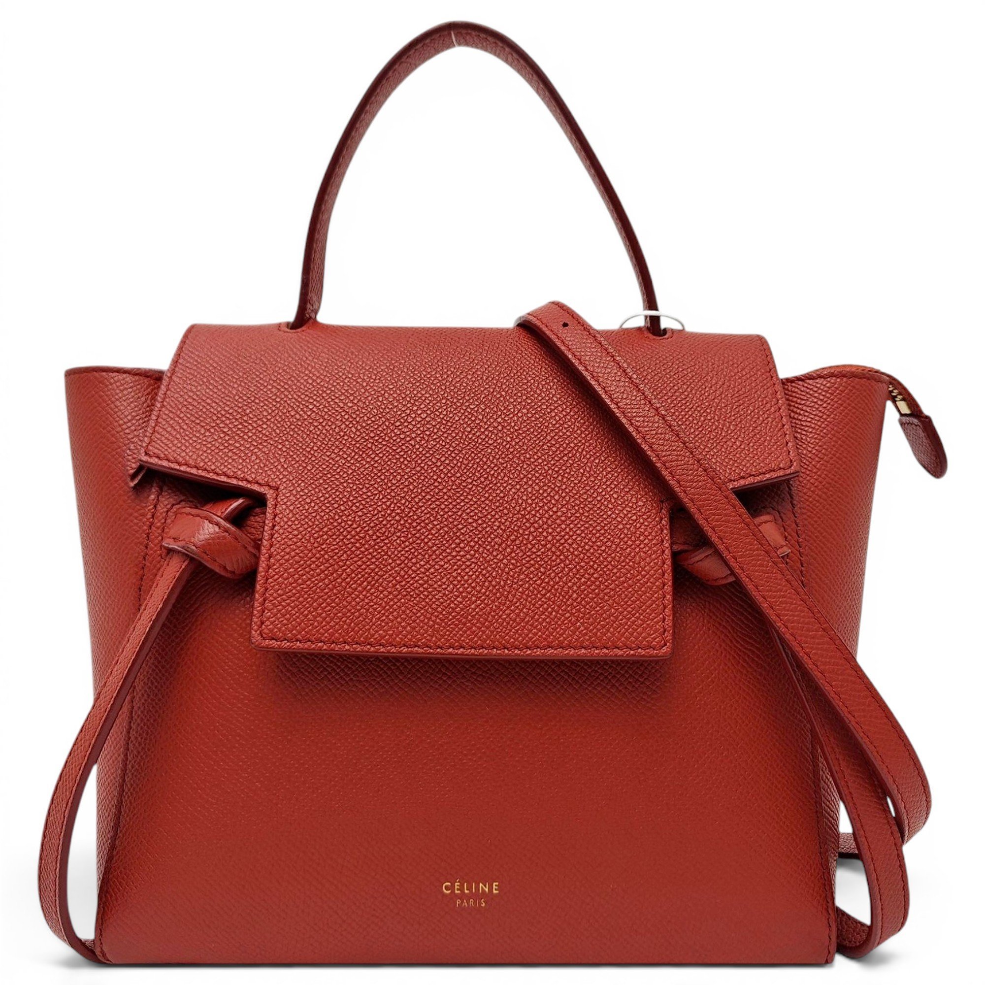 Belt leather handbag