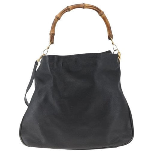 Bamboo leather handbag