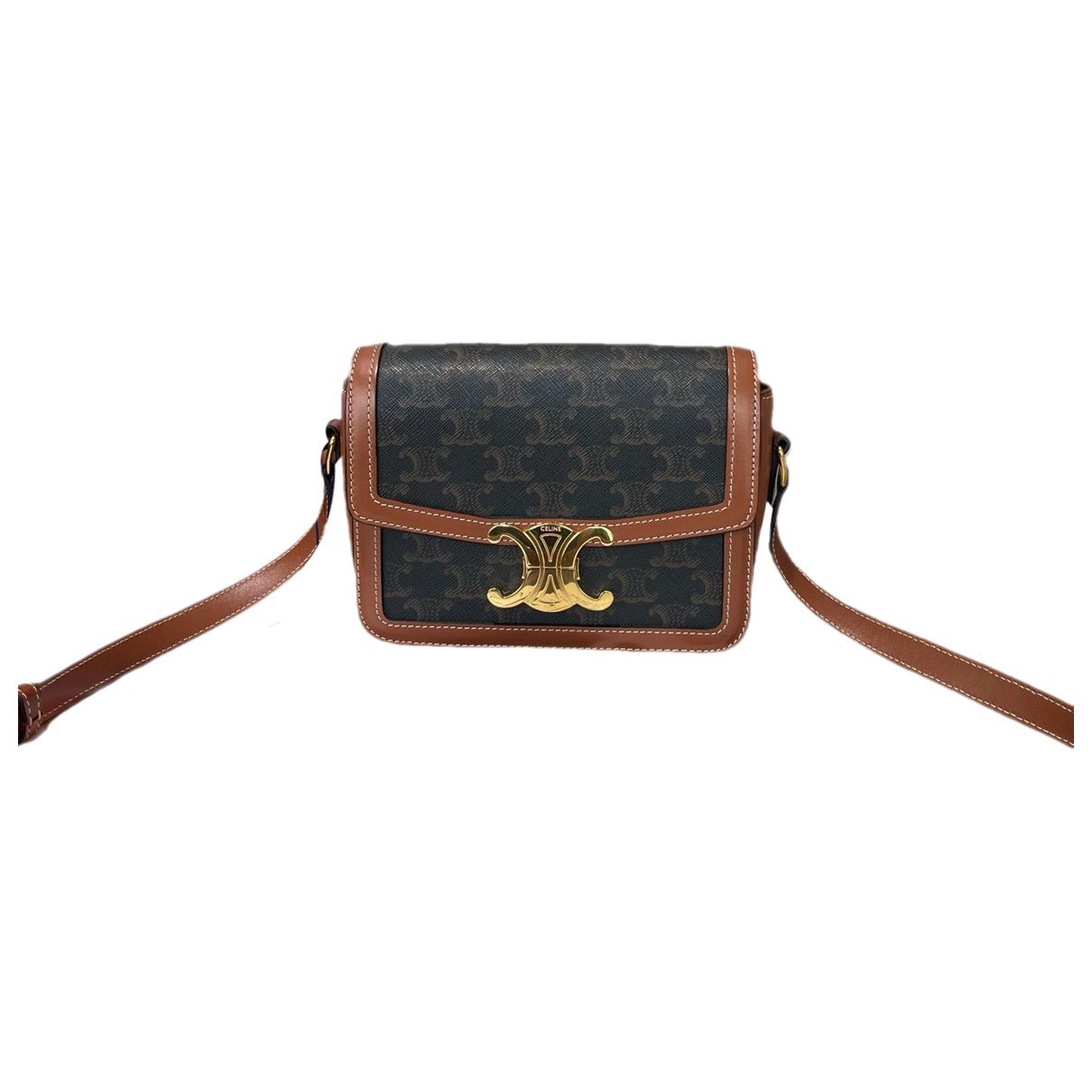 Triomphe leather handbag