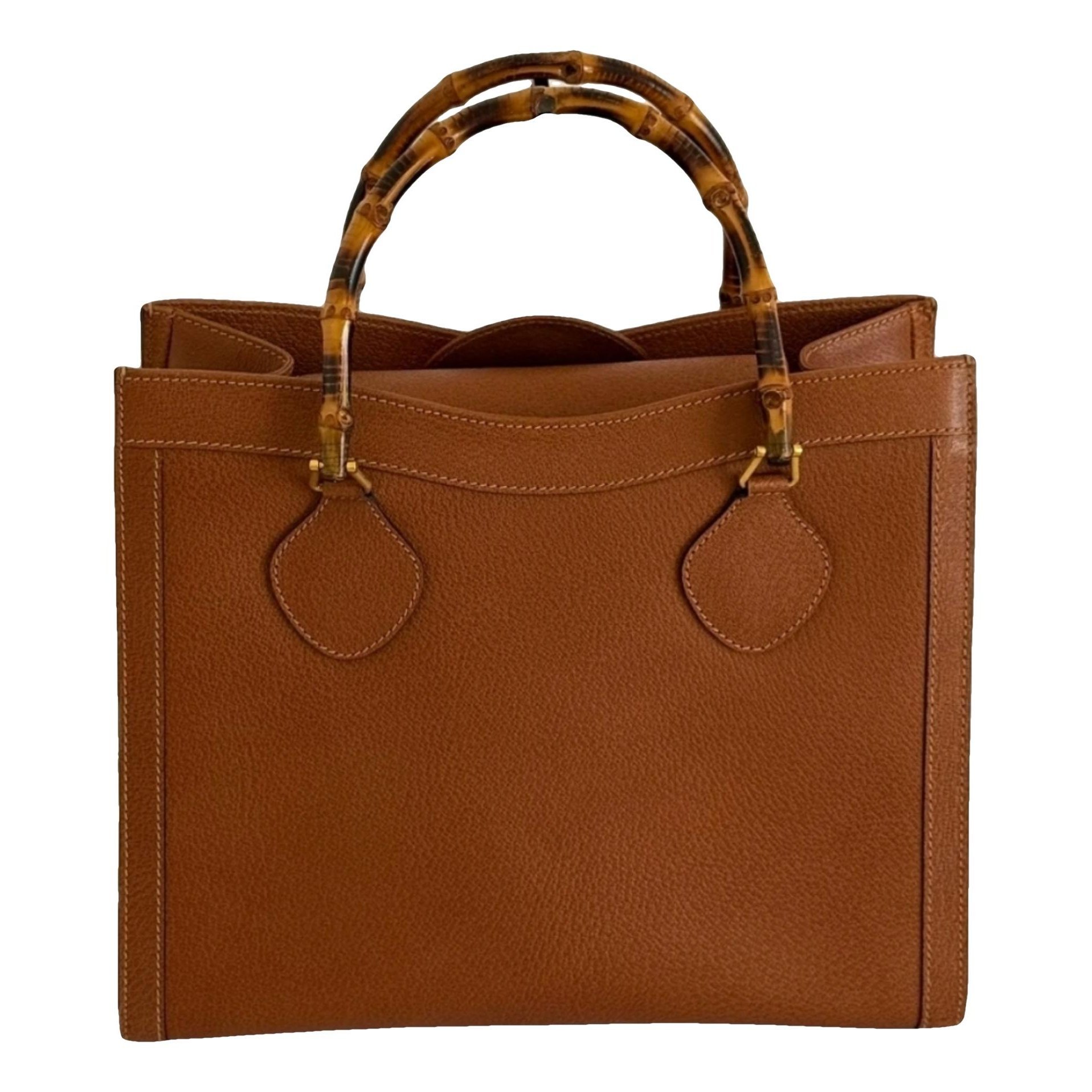 Diana Bamboo leather tote