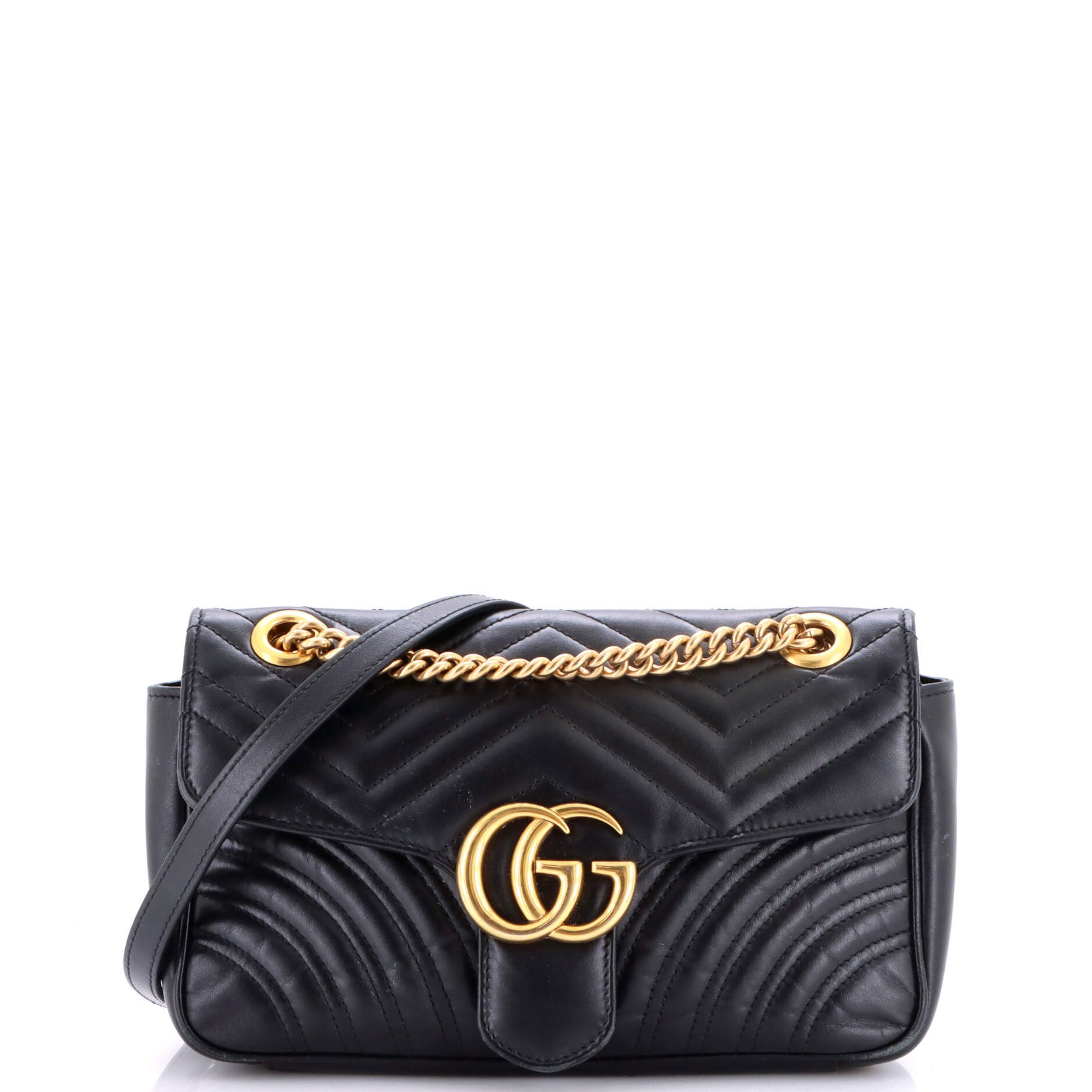 GG Marmont Flap Bag Matelasse Leather Medium