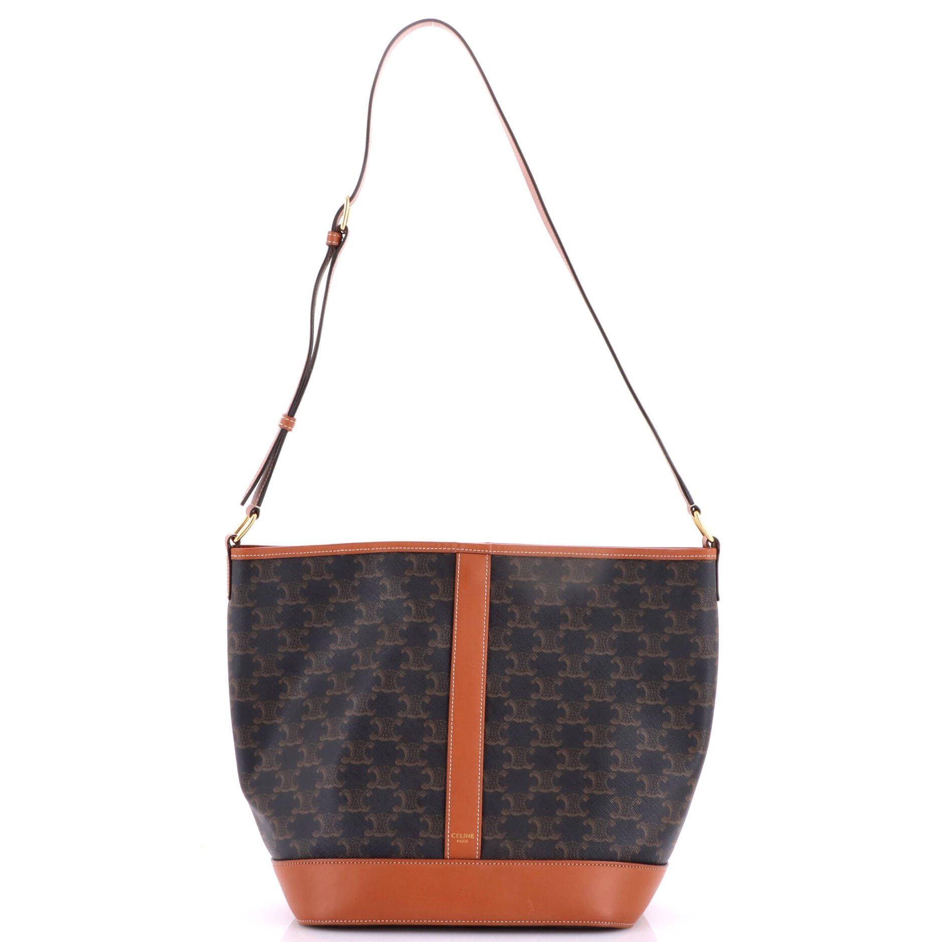 Bucket Bag Triomphe Coated Canvas Medium