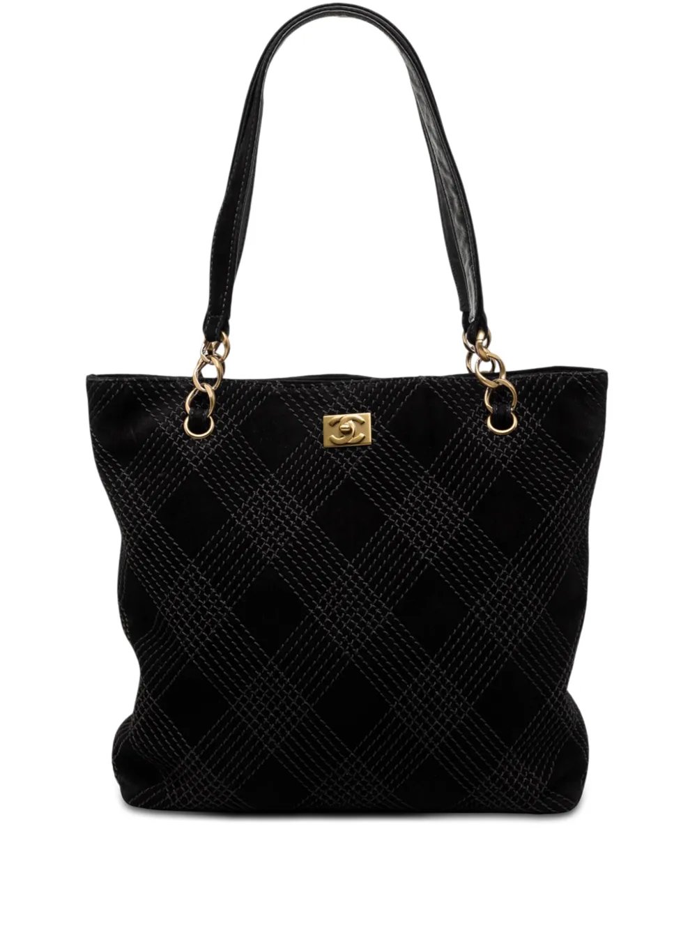 2002-2003 CC Stitched Suede tote bag