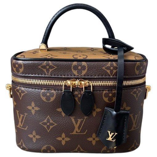 Vanity leather handbag