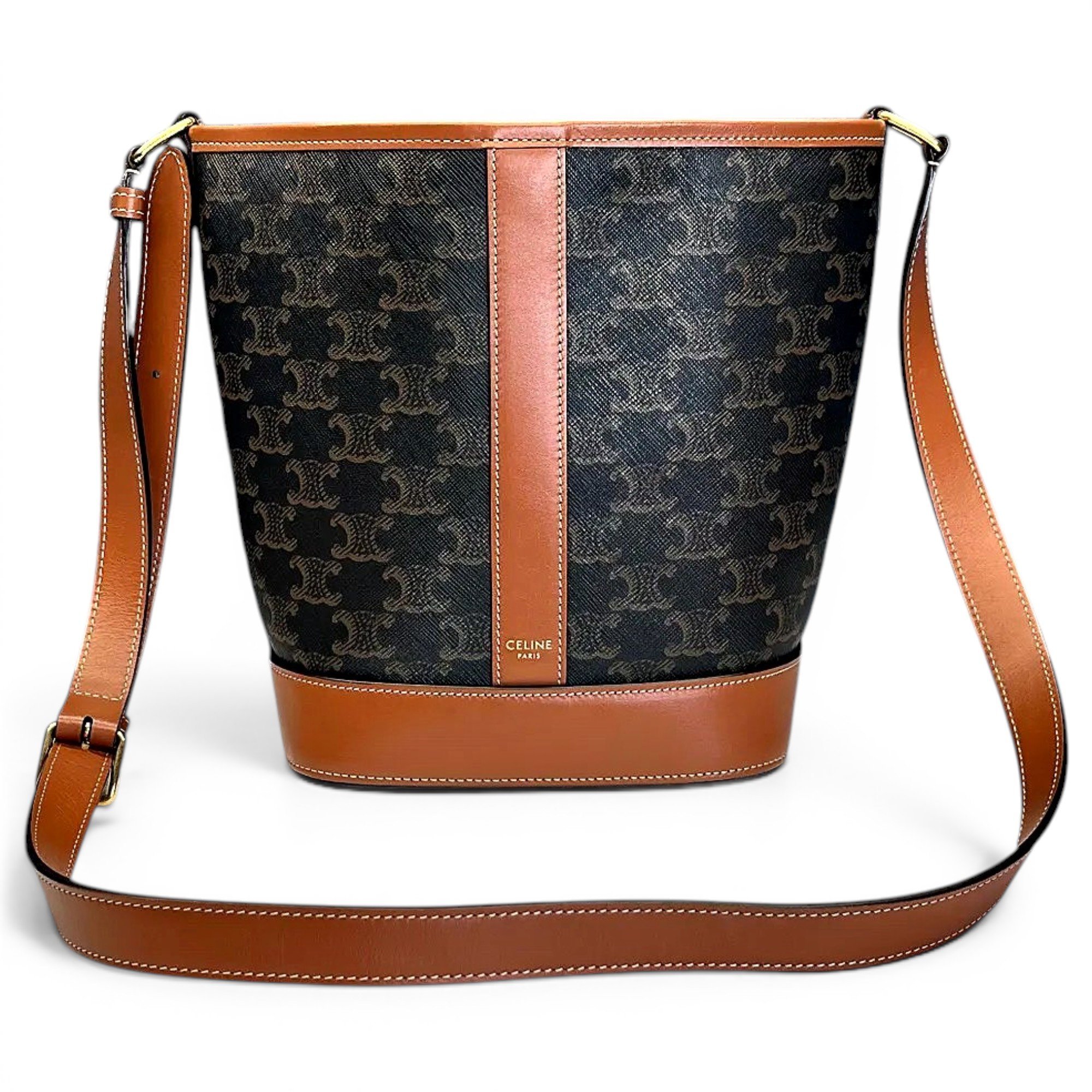 SAC SEAU leather crossbody bag