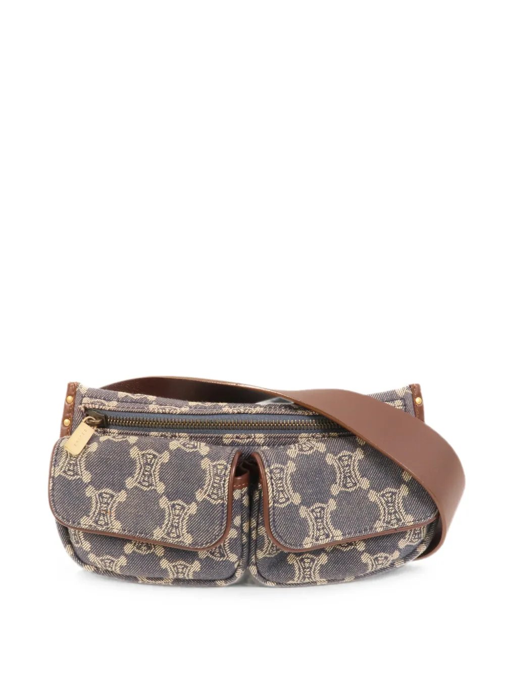 Triomphe denim belt bag