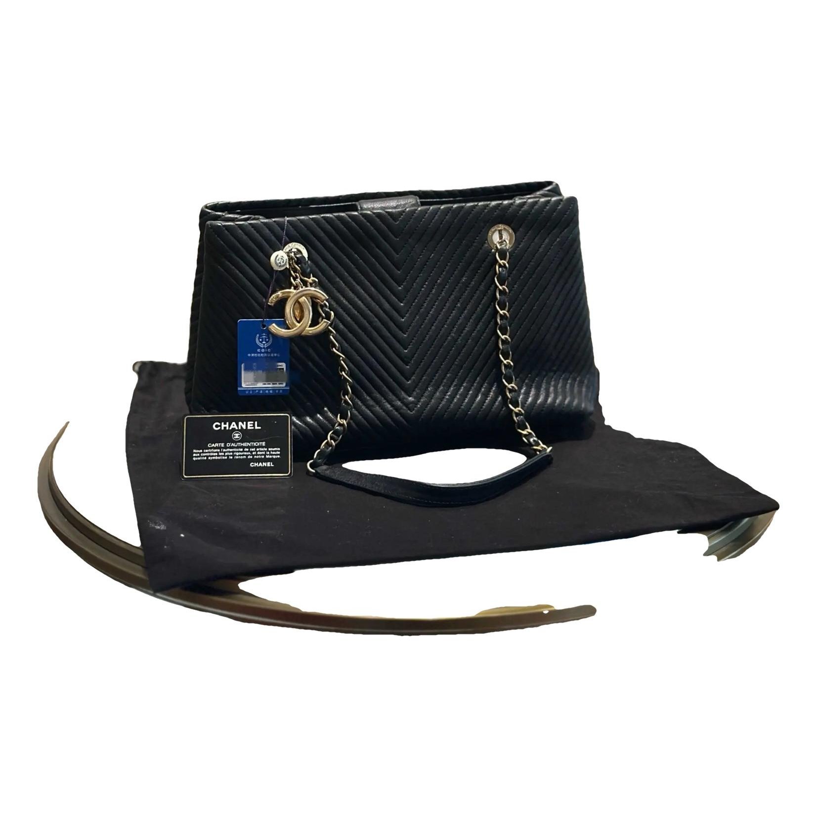 Grand shopping leather tote