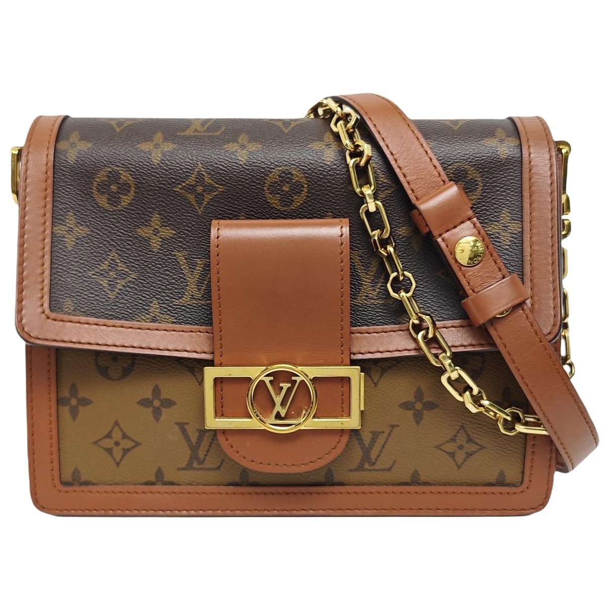 Dauphine leather crossbody bag