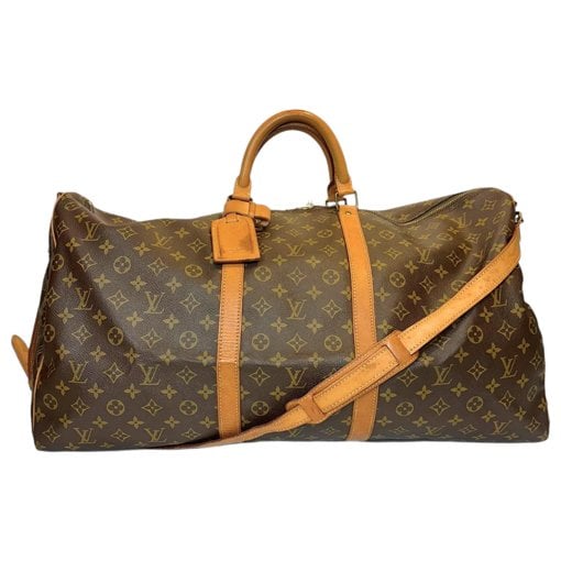Keepall leather travel bag