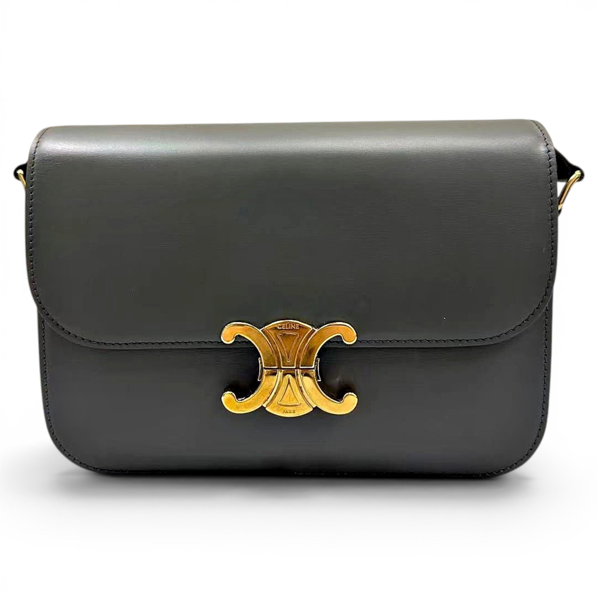 Triomphe leather handbag