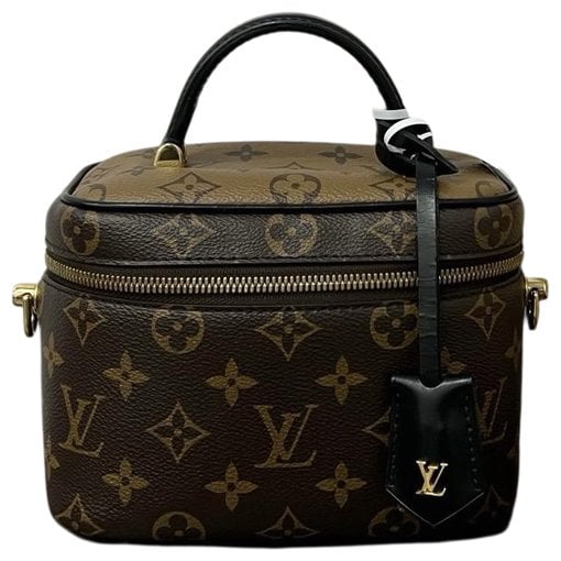 Vanity leather handbag