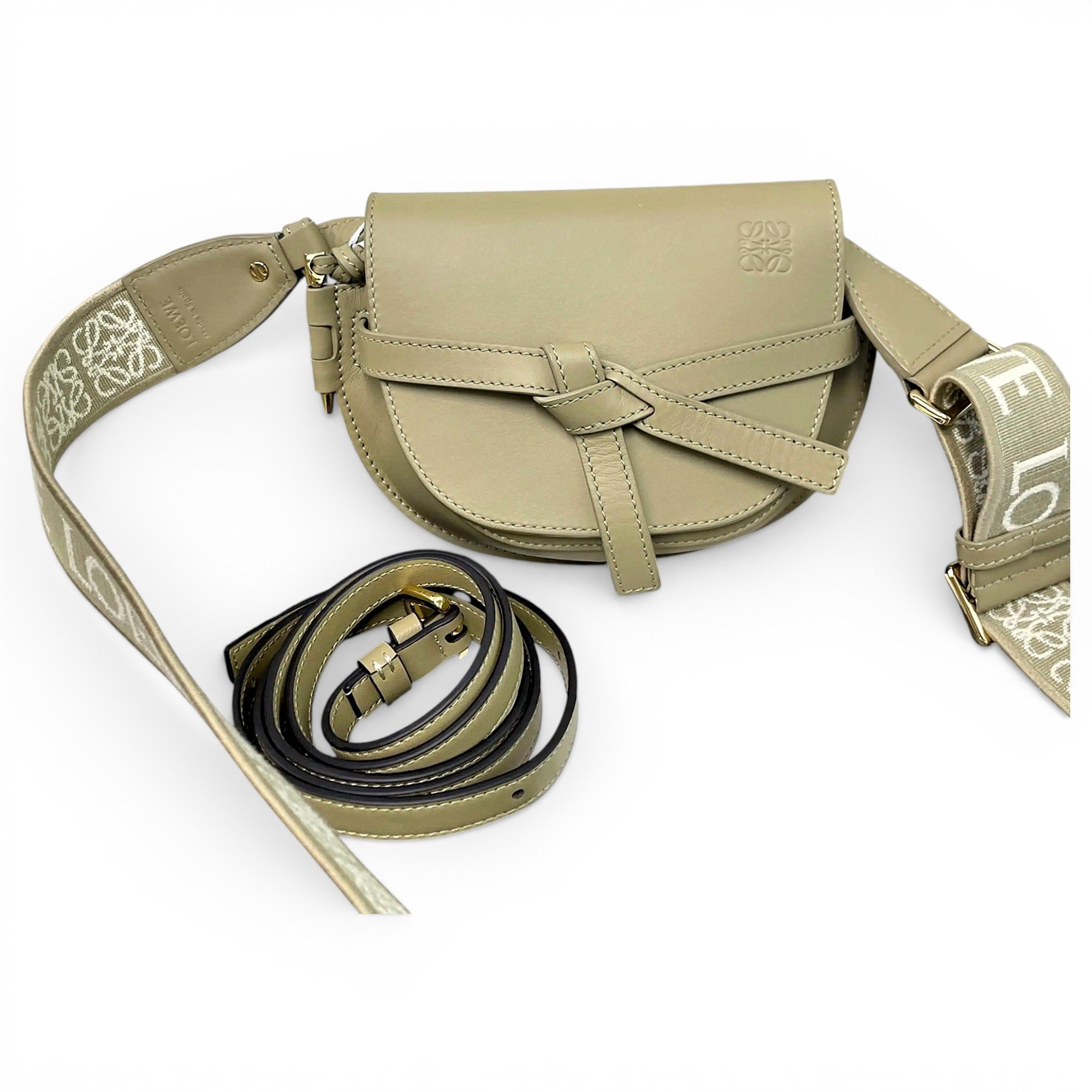 Gate leather crossbody bag