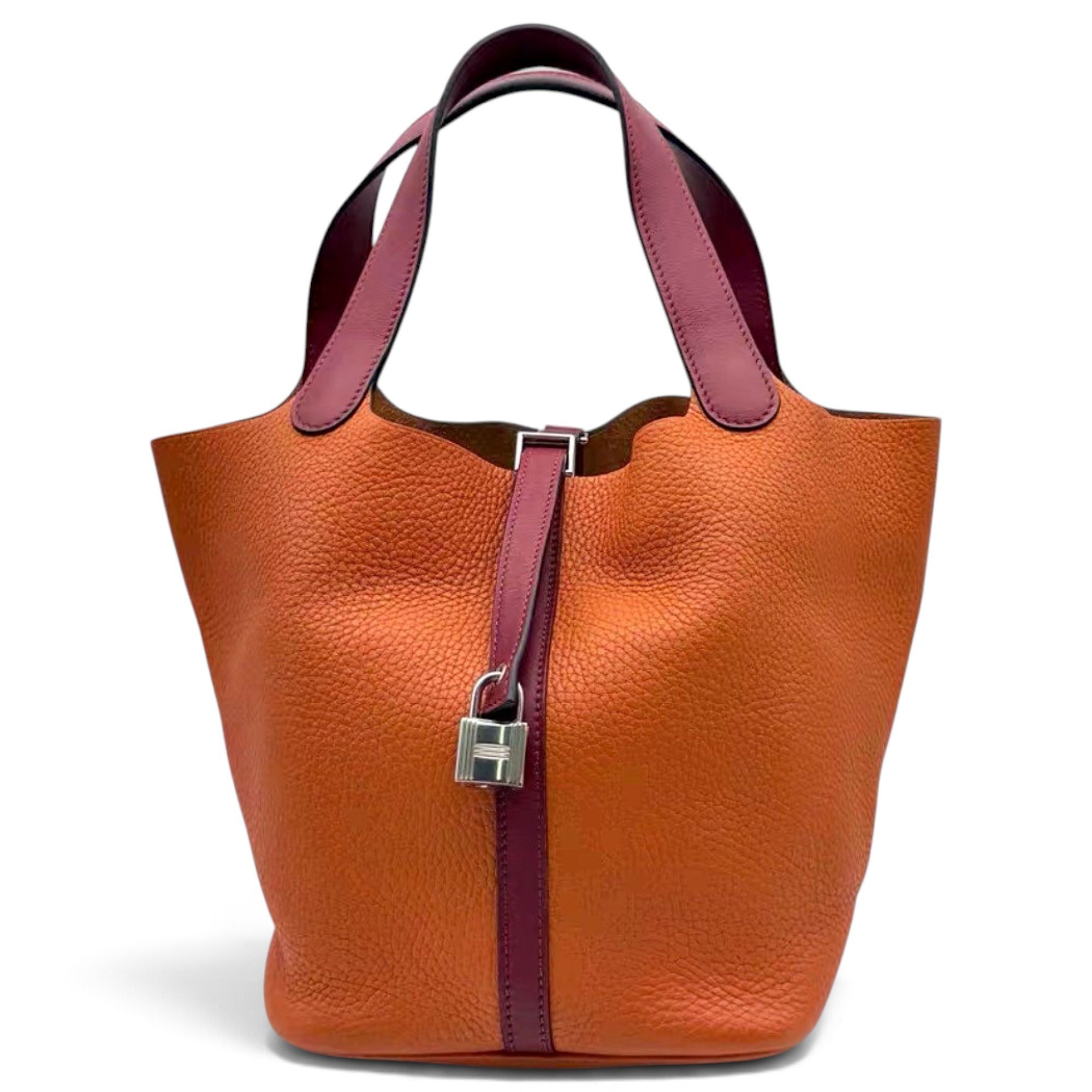 Picotin leather tote