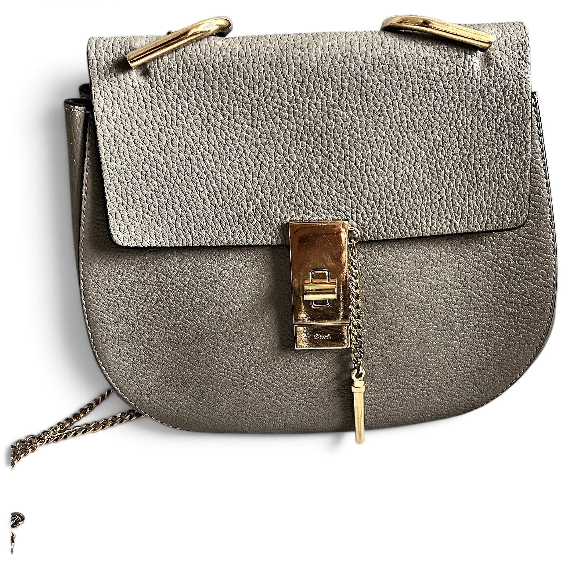 Drew leather handbag