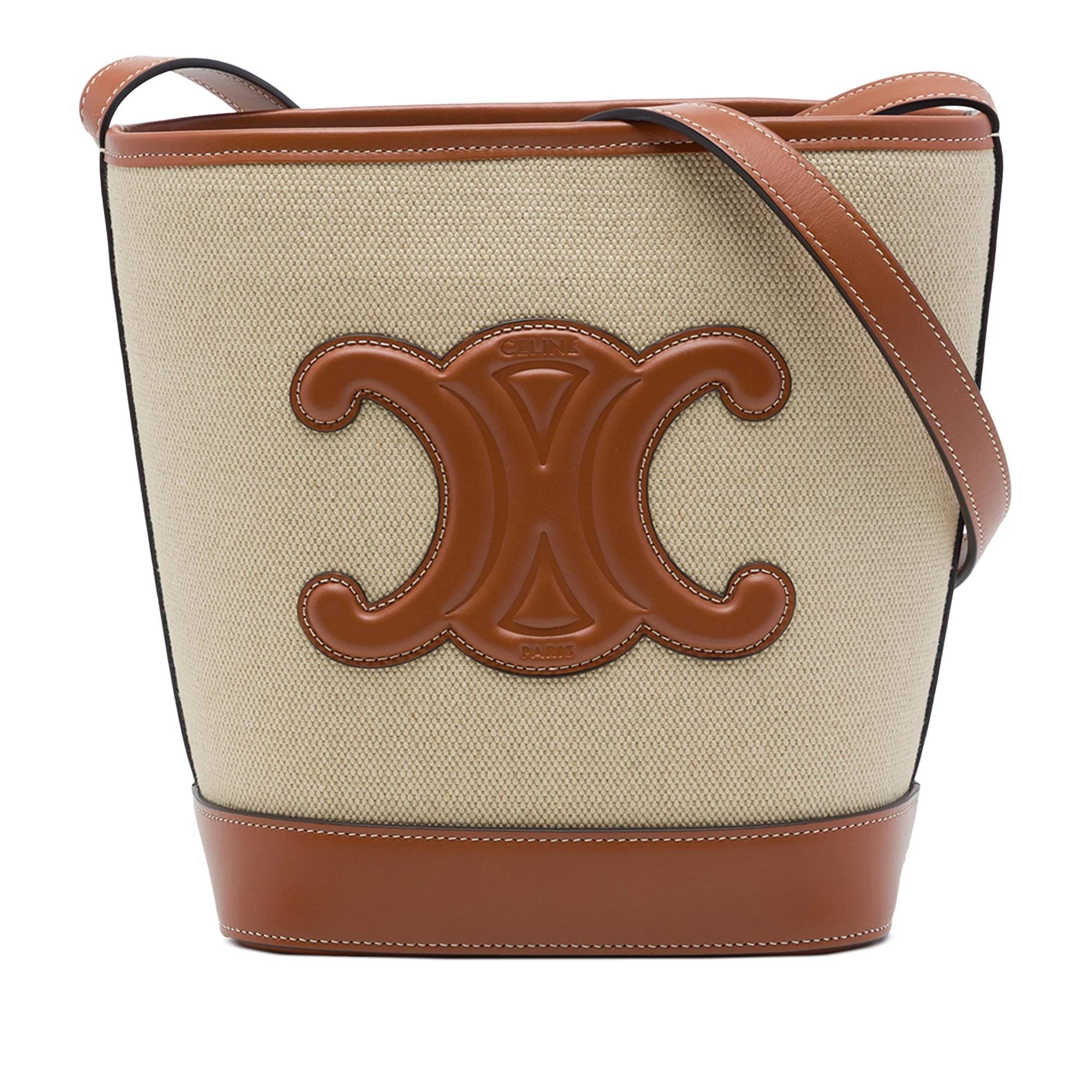 Triomphe pony-style calfskin handbag