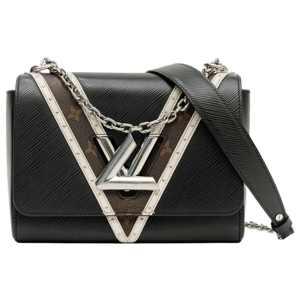 Twist leather handbag