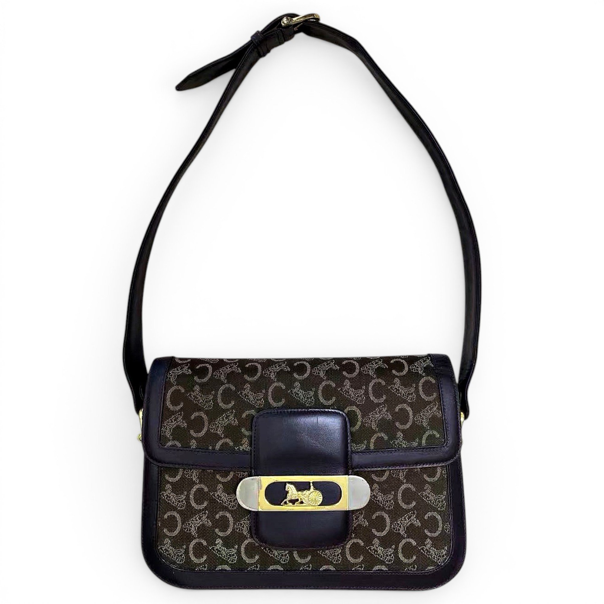 Triomphe leather handbag